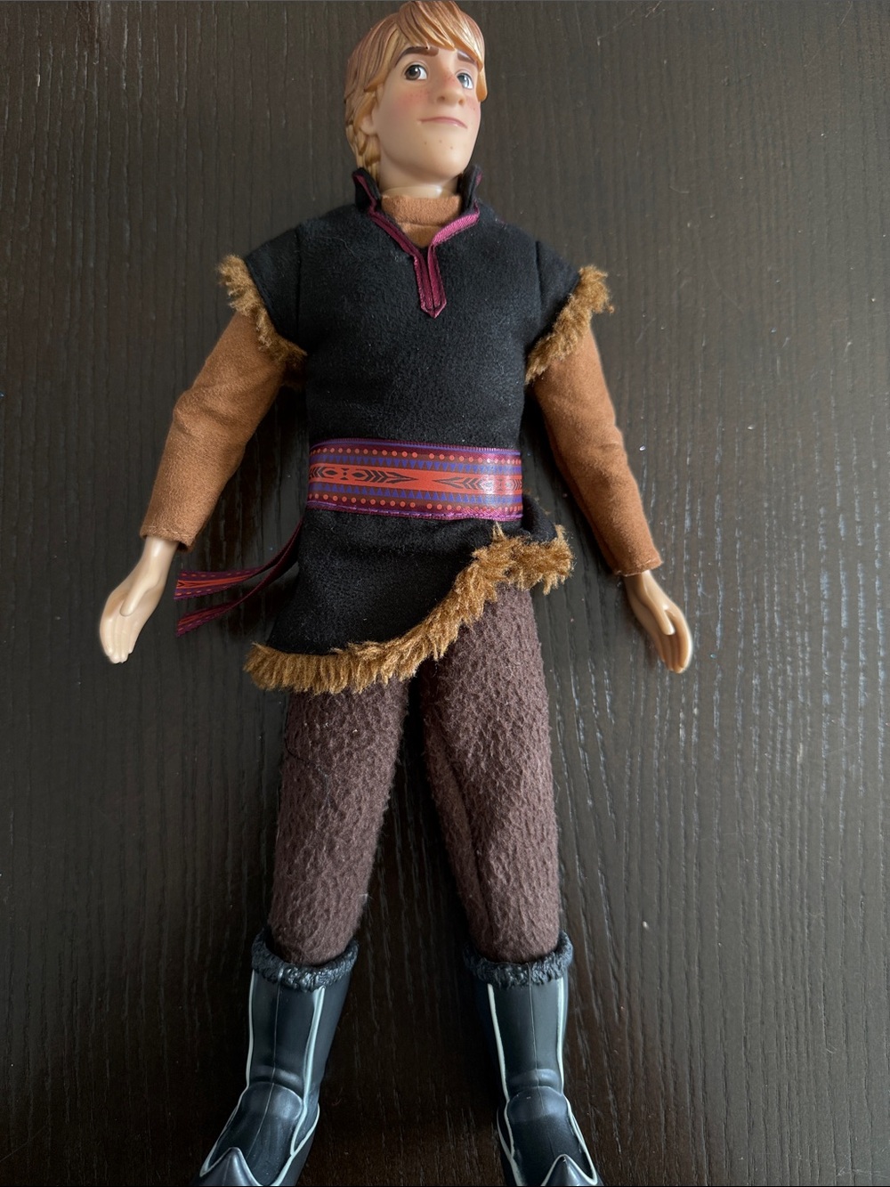 Rare Disney Frozen Kristoff Doll with Fur-Trimmed outfit